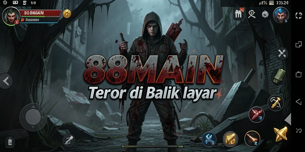 Tampilan gameplay mengerikan dari 88MAIN yang menciptakan suasana tegang.