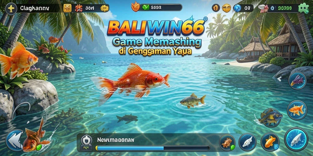 Screenshot gameplay BALIWIN66 menampilkan aksi memancing yang seru dan menarik.