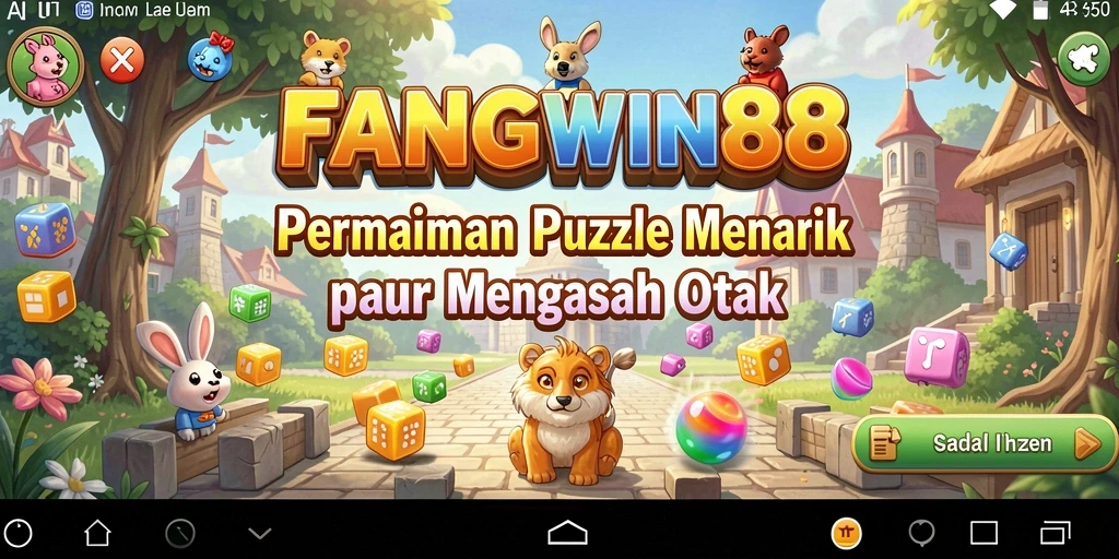 Screenshot FANGWIN88 menampilkan gameplay puzzle yang seru dan menantang.