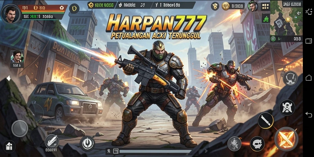 Gameplay seru dalam HARAPAN777 yang menampilkan aksi pertarungan dinamis.