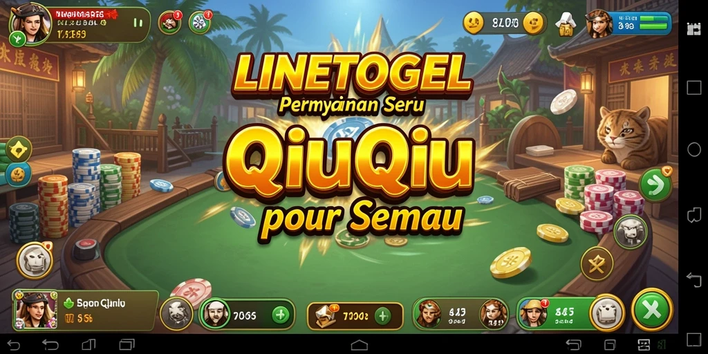Tampilan menarik gameplay QiuQiu di LINETOGEL.