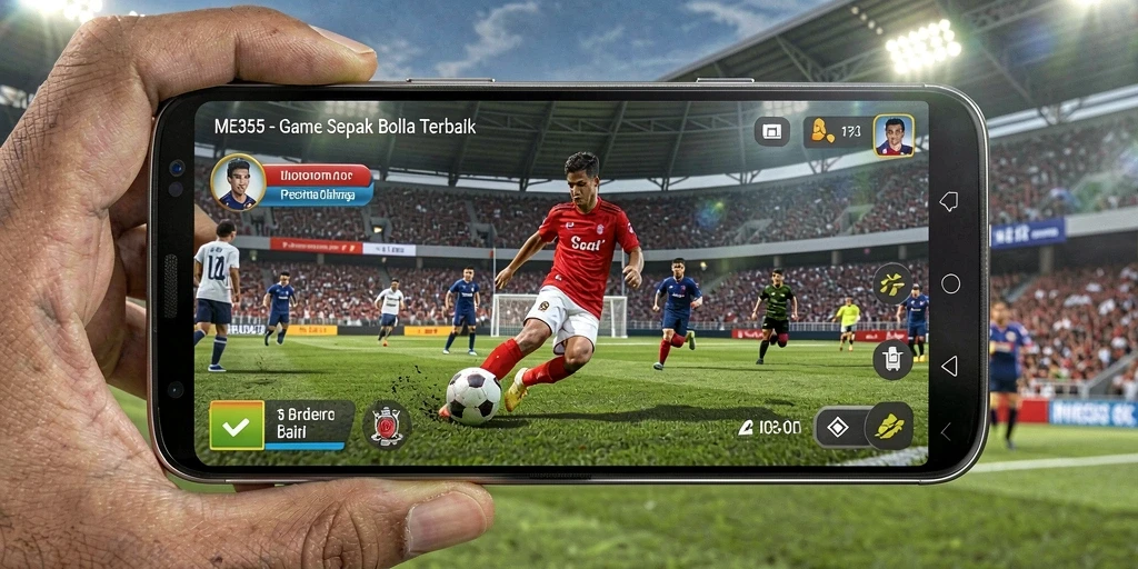 Tampilan gameplay Football yang menarik dan realistis di ME355.