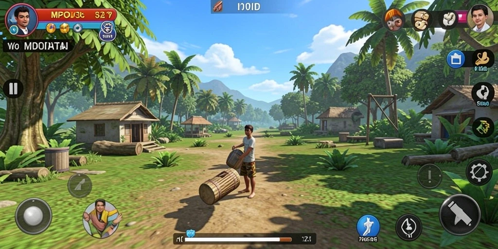 Tampilan gameplay MPOID yang seru dan penuh warna.