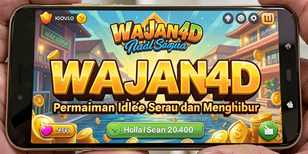 Screenshot aksi gameplay menarik dari WAJAN4D yang menggambarkan keseruan Idle.